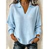 MGHR Women's Fashion Casual Autumn Winter V-Neck Long Sleeve Blouses & Shirts