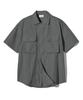 FILLUMINATE Vidiu Nylon Half Shirt - Charcoal