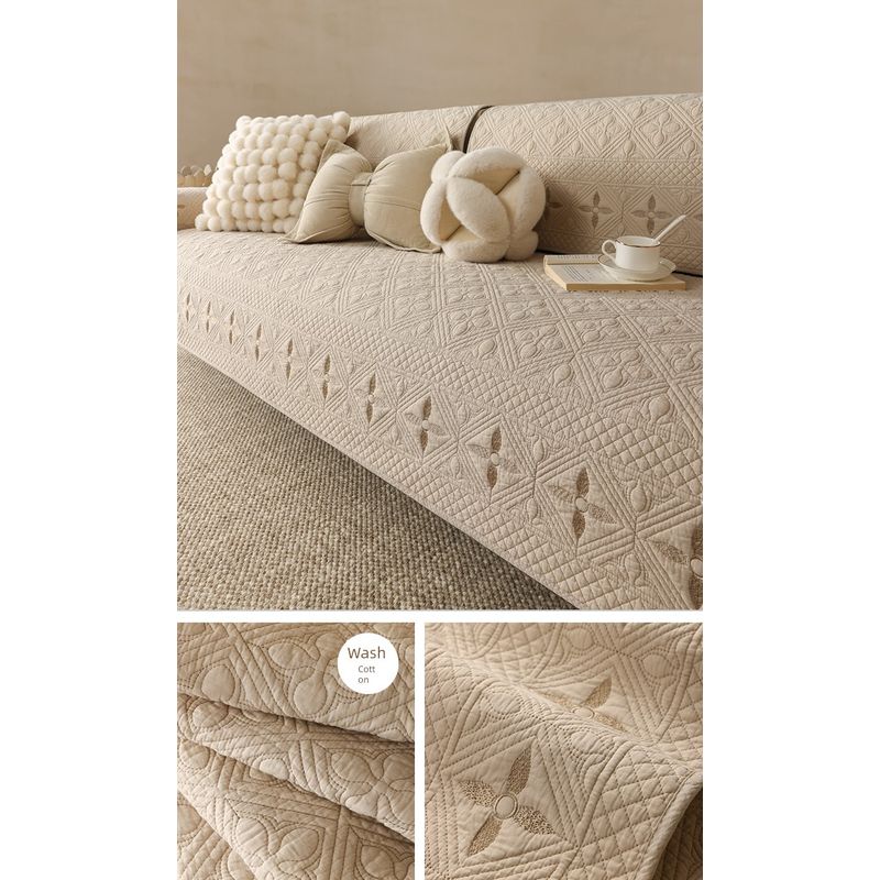 

Classy Washed Double-Sided Cotton Sofa Cushion Minimalist 100% Cotton Sofa Cover Cover Pure Cotton All Year Round Neutral High-Grade Fabric Cushion Mu cotton-khakis 30*50cm pillow case