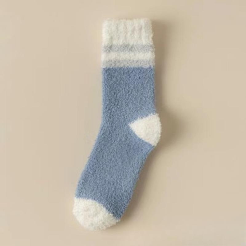 Male Winter Thick Hair Circle Trend Warm Leisure Floor Sleep Tube Socks