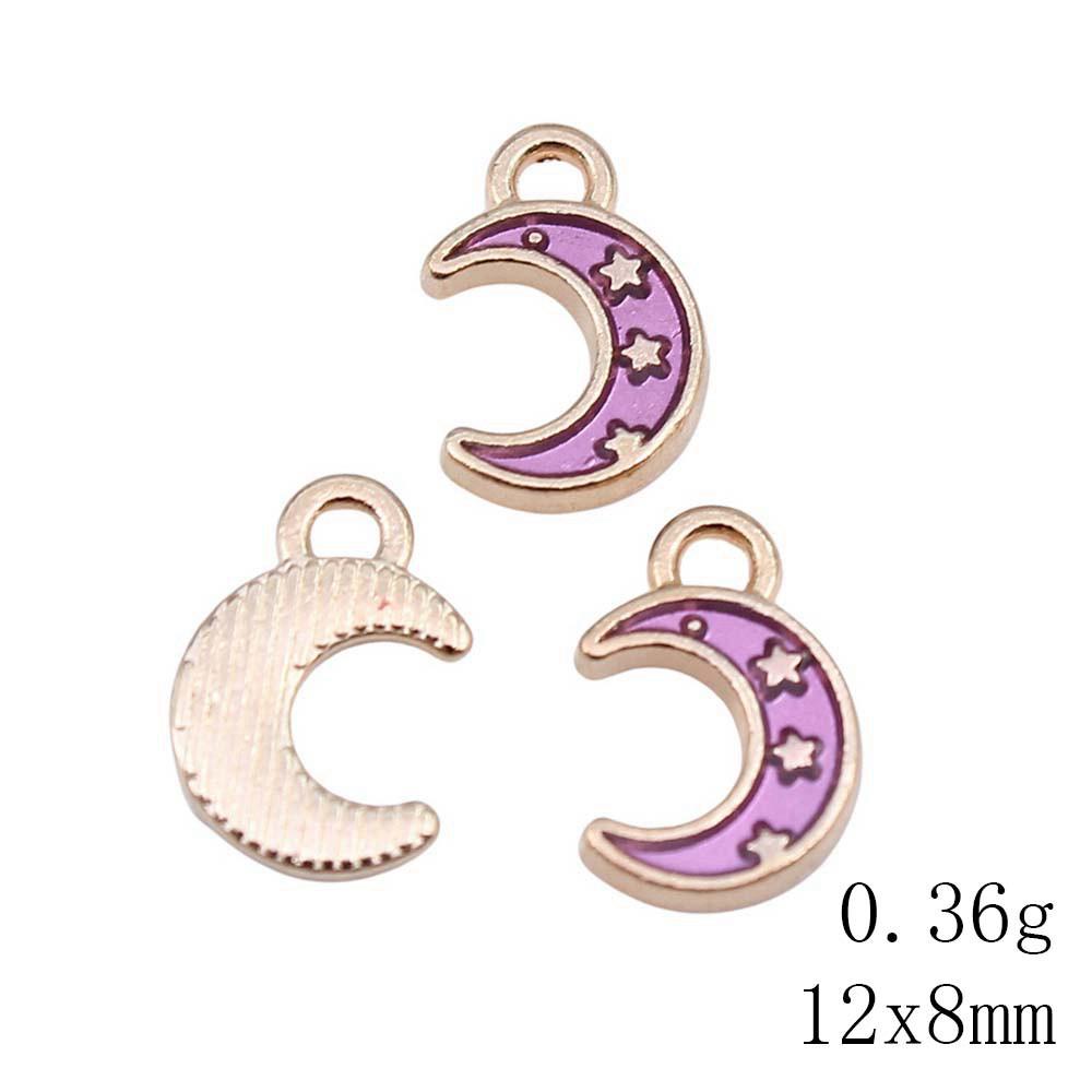 Mother's Day Charms For Nails Pentagram Moon Enamel Charms Pendant Art Supplies Pendant Accessories