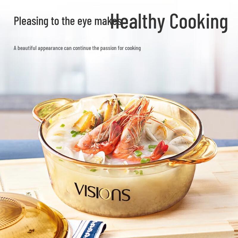 Corning VISIONS 2,25L Transparenter Glas-Auflaufformtopf