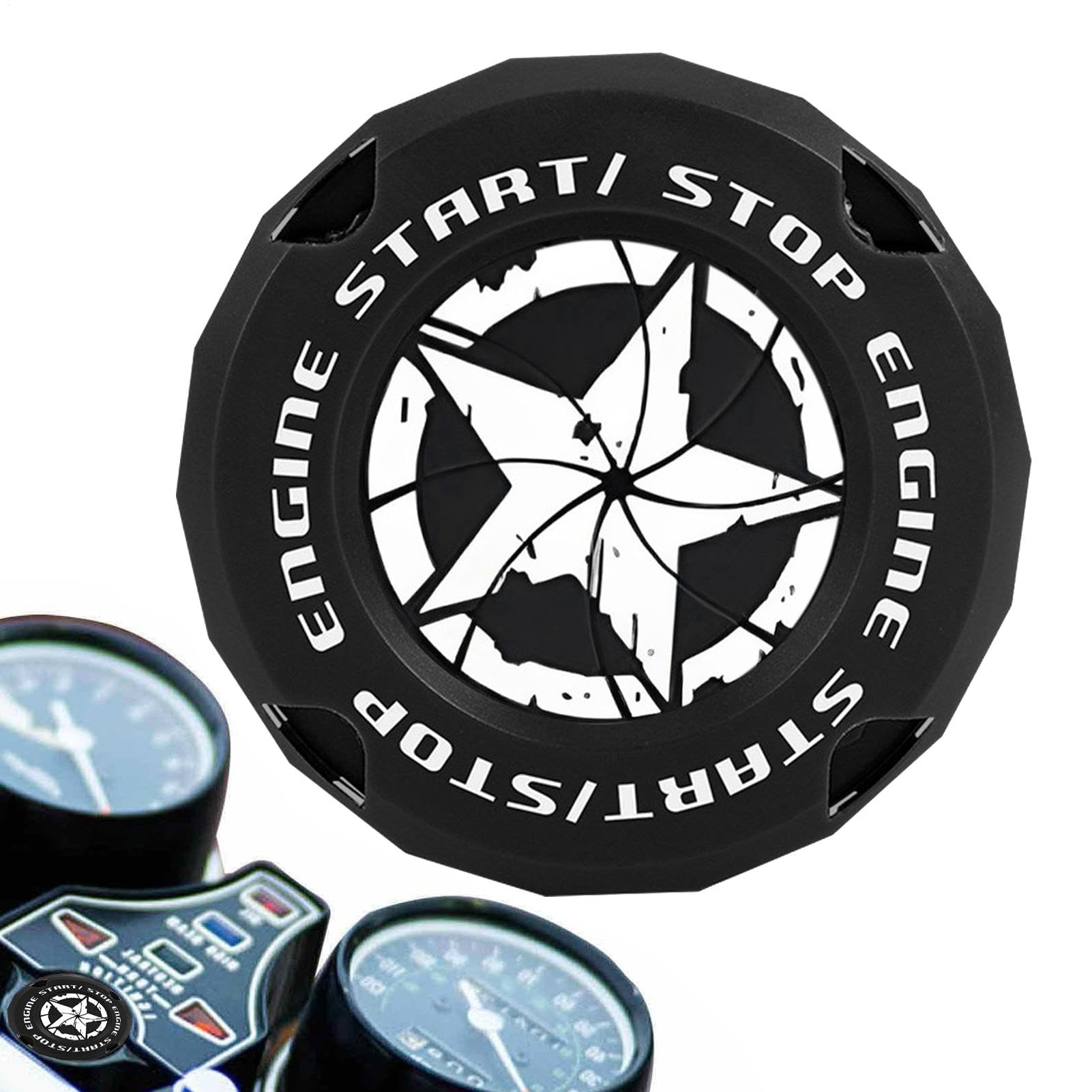 

Birdusunce Push Start Button Cover, Car Start Engine Cover - Push Start Button Cover See description