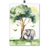 Watercolor Giraffe Elephant Lion Monkey Zebra Wall Art Canvas Painting Cartoon Posters And Prints Pictures Baby Kids Room Decor