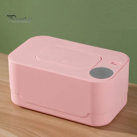 Baby Wipe Warmer Portable Temperature Adjustable USB Powered Large Capacity Wet Tissue Dispenser Heater