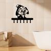 Wall Mount Metal Key Hanger Art Hook for Keys Caps Coat Dog Hat Holder Entryway Decor