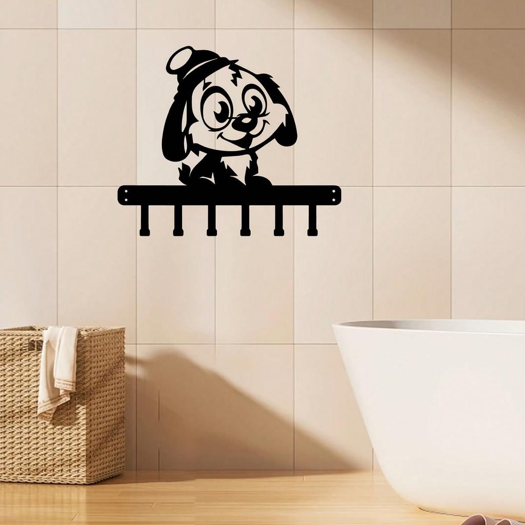 Wall Mount Metal Key Hanger Art Hook for Keys Caps Coat Dog Hat Holder Entryway Decor