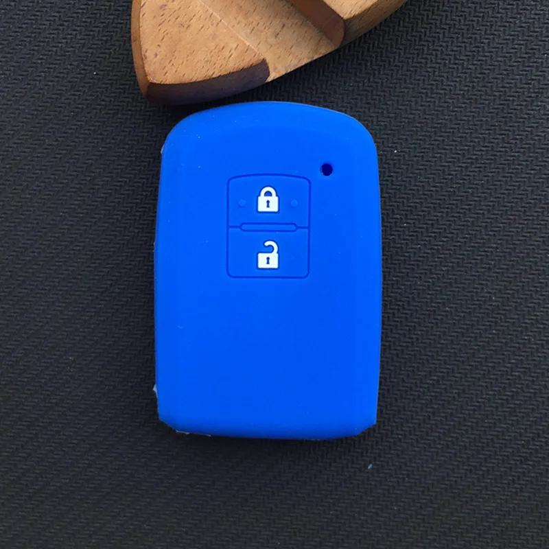Silicone Rubber Car Key Cover Case for Toyota Camry RAV4 Avalon Auris Key Cover 2013 2 Buttons Smart Car Key Case Shell