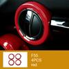 Auto Innenraum ABS Kunststoff Dekorationsabdeckung Roter Modifizierter Aufkleber für BMW MINI Cooper S F54 F55 F56 F57 F60 CLUBMAN Autozubehör