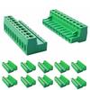 10 Sets 5.08mm Pitch PCB Screw Terminal Block Connector 10Pin Male & Female Phoenix Type Plug 300V 15A