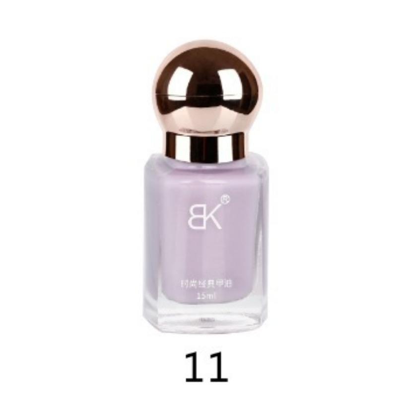Color Nail Polish No Bake Oily Lasting Non-peelable Large Capacity Nail Care Nude Color Square Bottle 15ml