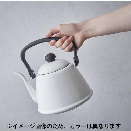 Nodahoro Drip Kettle, 2L, Enamel, Gas/IH Compatible, Narrow Mouth, Made In Japan, Olive, DK-200OL