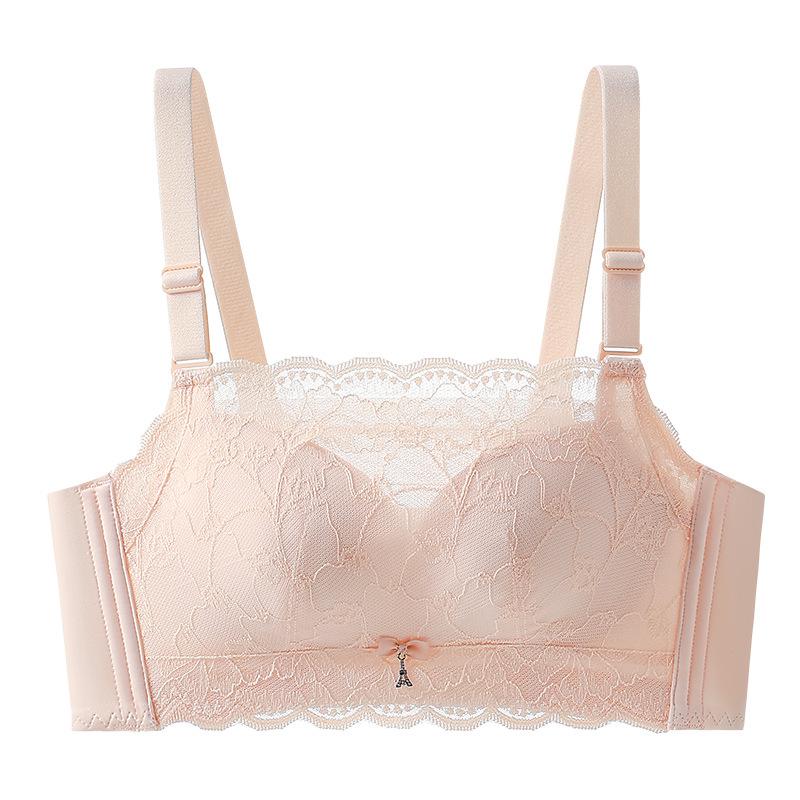 Dai Mei Zi Wireless Lace Support Bandeau for Small Busts - Anti-exposure Wrap Women s Bra 34/75AB