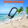 Metal Buckle Keychain Climbing Hook Zinc Alloy Strong Carabiner Key Holder Ring Carabiner Clip Keychain EDC Outdoor Tool