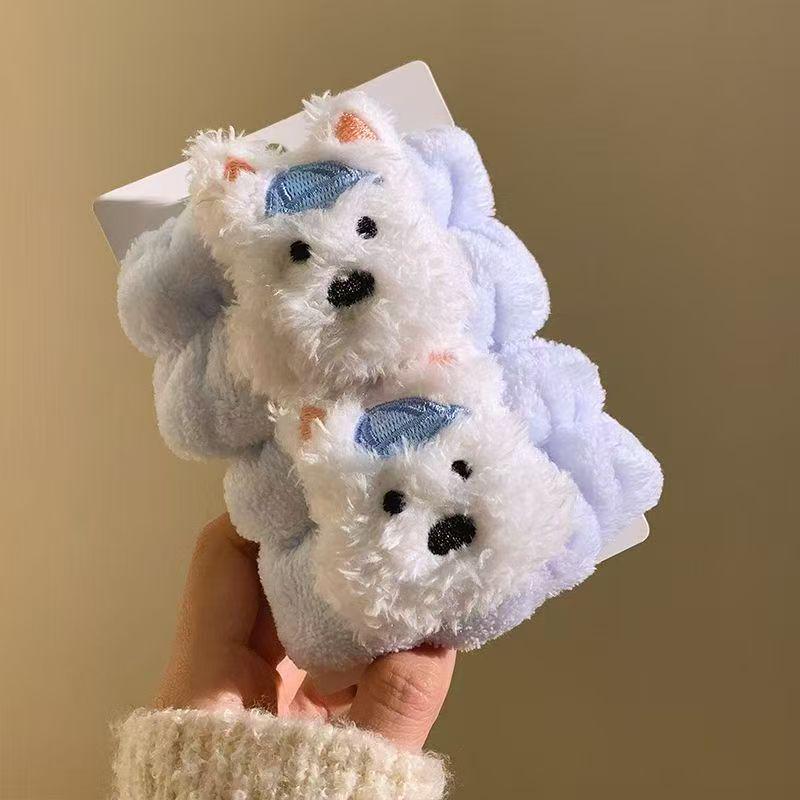 

Милая мультяшная плюшевая нескользящая заколка для волос, повязка на голову для женщин - Мода осень/зима