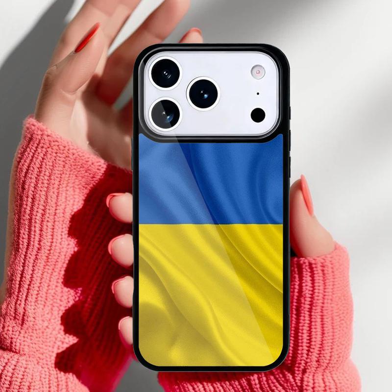 U=kraine Flag national emblem soft Phone Case for iPhone 17 Air 16e 15 14 13 Pro Max Back Cover for 12 11 Pro Coque