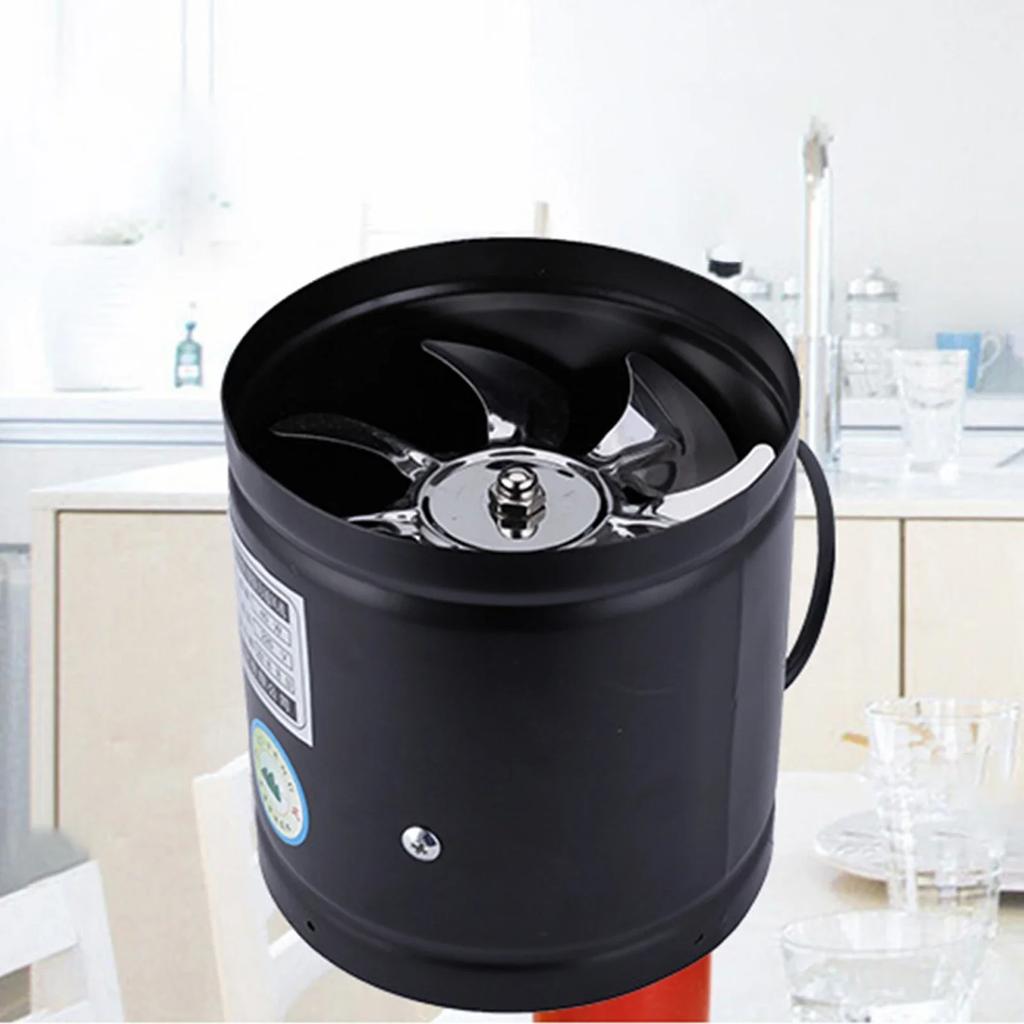 Axial Pipe Metal Blower Bathroom Fan Channel Pipe Fan 500m³/h Channel Duct Extractor Insert Exhaust Fan