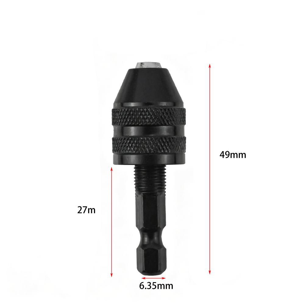 For Electric Drills Quick-change Chuck Keyless Drill Chuck For Easy Bit Changes Versatile Compatibility Hexagonal Handle
