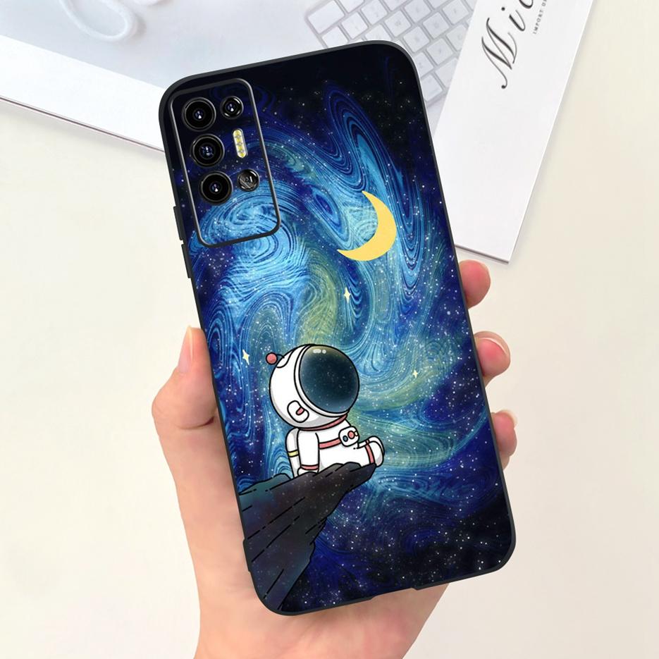 For Tecno Pova 2 Case LE7 LE7n Cute Dinosaur Cartoon Cover Soft Silicone Phone Case For Tecno Pova 2 Pova2 Back Cover 6.9'' Bags