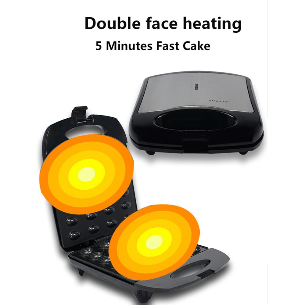 1400W Domowa Elektryczna Maszyna do Orzechów Gofrownica Dwustronne Ogrzewanie Patelnia Śniadaniówka Maszyna do Ciast Kanapkowych Maszyna do Pieczenia