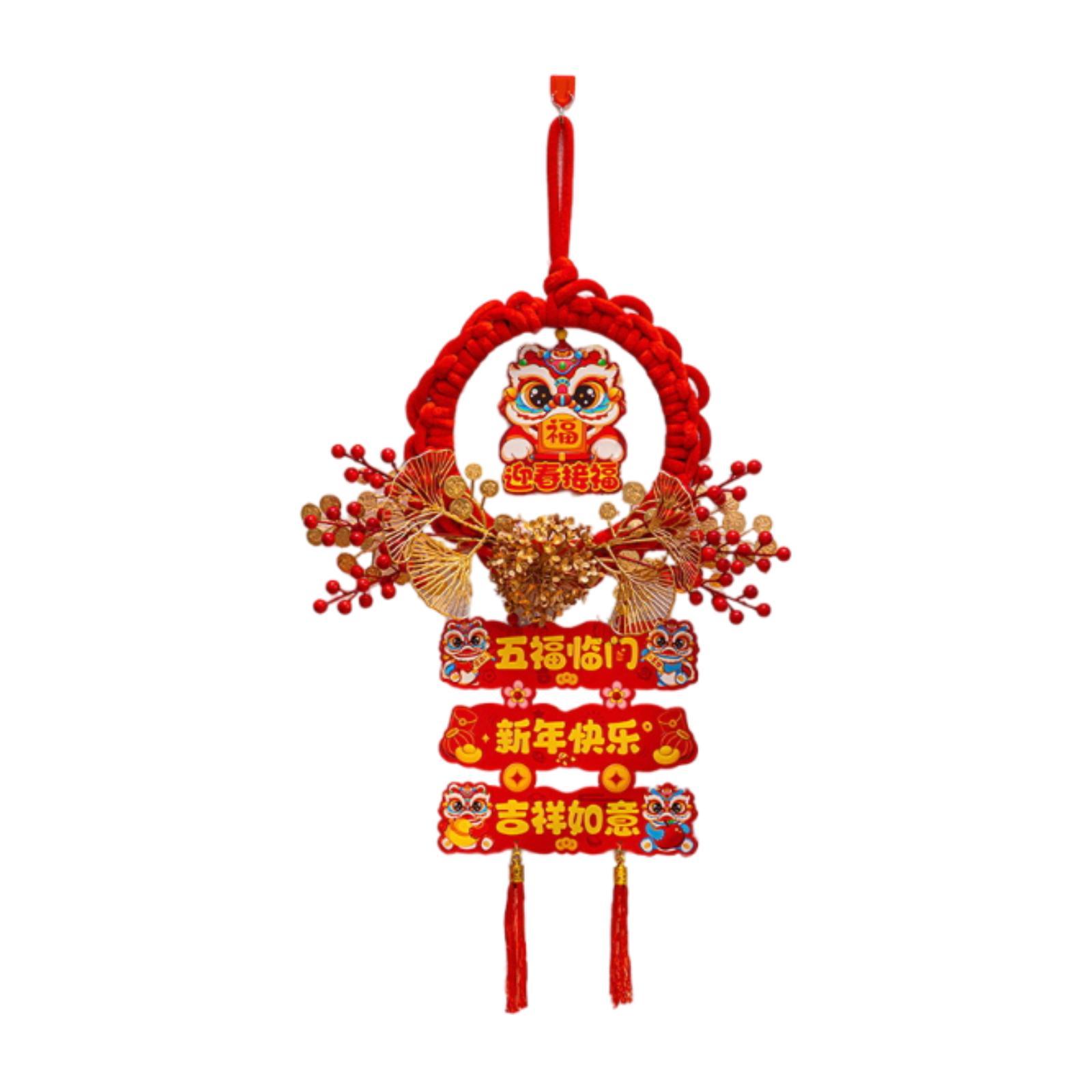 

Chinese New Year Hanging Ornament Doorway Door Lightweight Hanging Decor for Restaurant Farmhouse Bedroom Themed Party Holidays