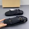 Fashion Women Flat Sandals Black Thin Straps 2025 Summer Comfortable Footwear New Design Casual Platform Ladies Beach Shoes Wholesale