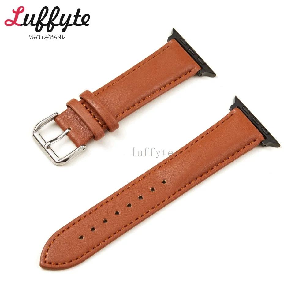 Casual Leather Strap for Apple Watch Ultra 10 9 8 7 6 SE 2 Band for Iwatch 40mm 41mm 42mm 44mm 45mm 46mm 49mm Smartwatch Watchband