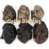Updo Synthetic Wavy Hair Bun Hair Extensions Claw Clip On Donut Chignon  for Women Girls
