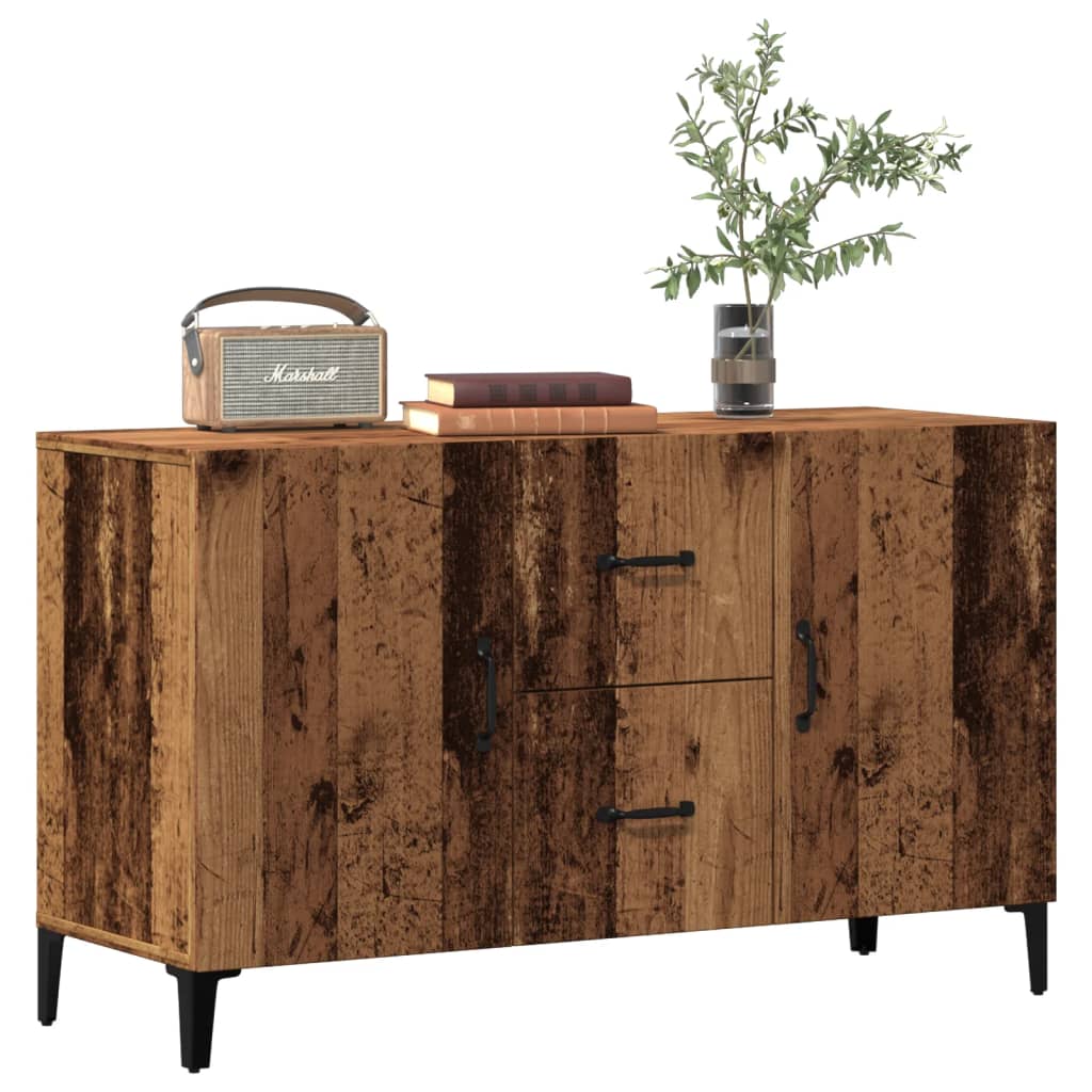 Vidaxl Chest of Drawers, Old Wood, 100X36X60 Cm, Wood-Based Material