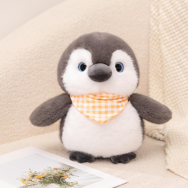 Penguin Plush Toy With Bowtie For Kids Cute Animal Stuffed Doll Gift For Children