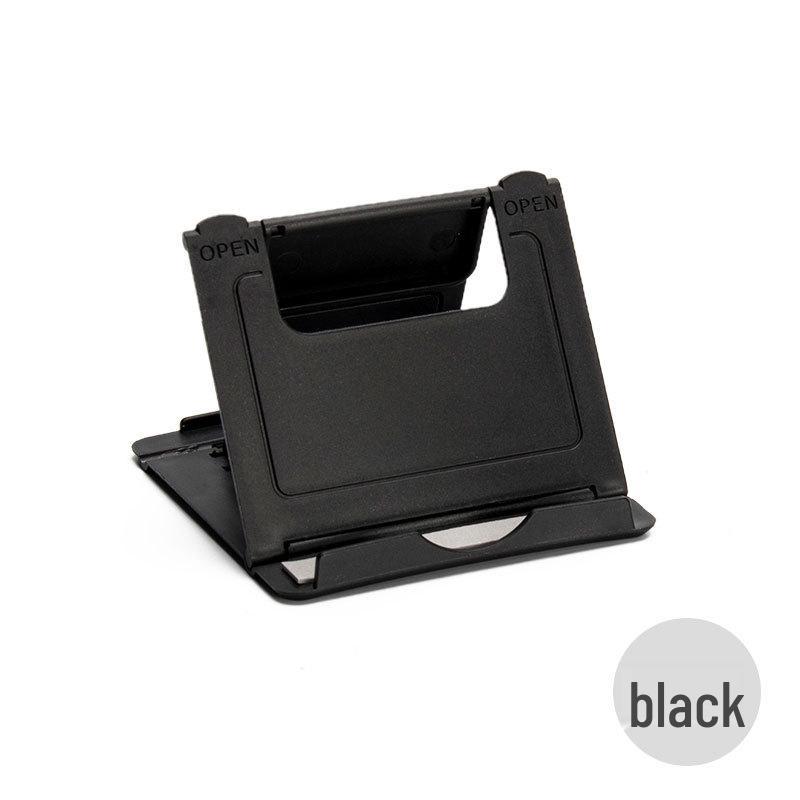 Adjustable Desktop Mobile Phone & Tablet Stand - Foldable with Custom Logo Options Bare чёрный