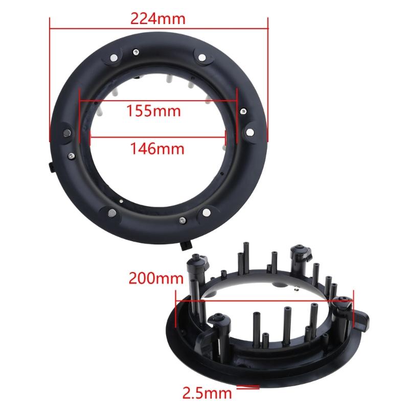 4/5/6.5/8inch Ceiling Speakers Cover Decorative Round Metal Net Mesh Grille Ceiling Speakers Grill Holder Mouting Base