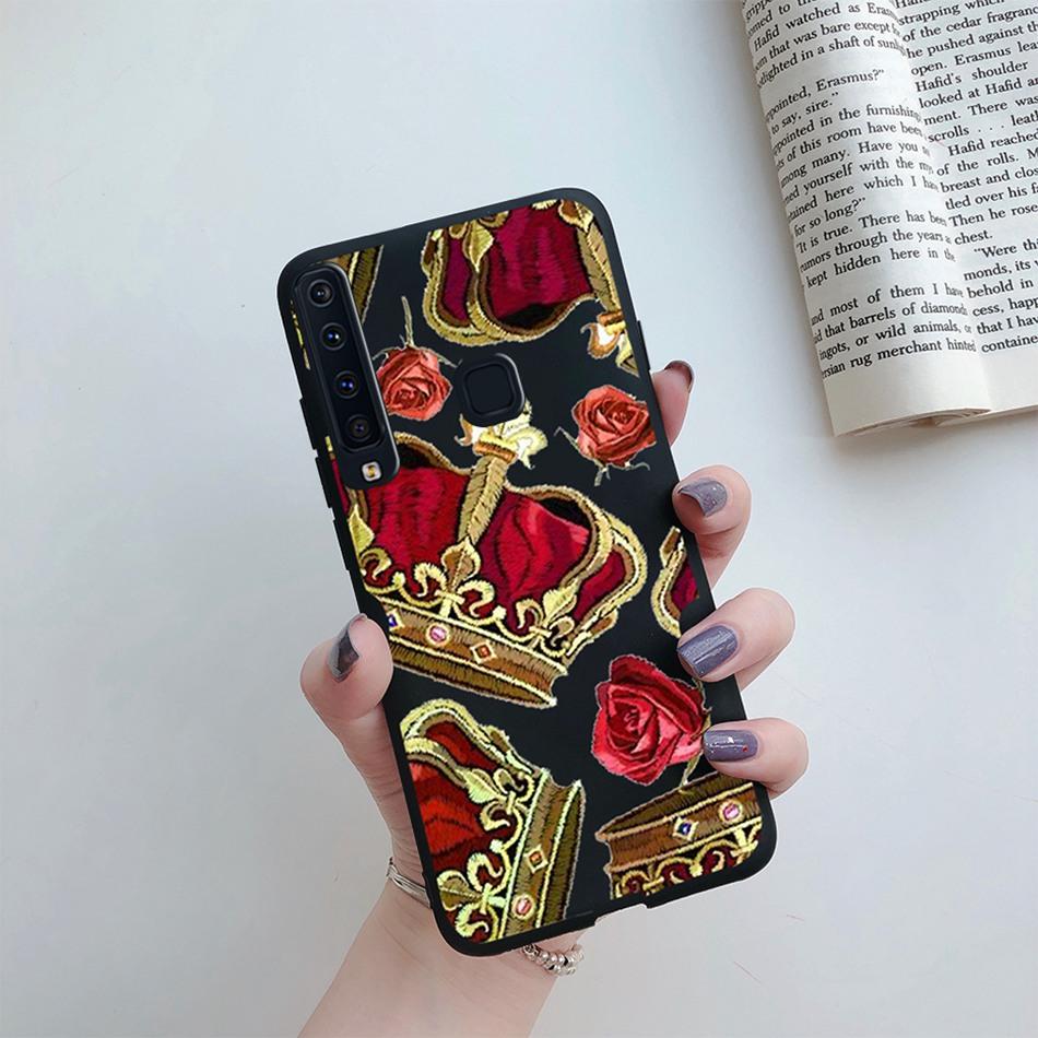 Flower Phone Case For Samsung A9 2018 A920 SM-A920F Back Cover Silicone Painted Soft Fundas for Samsung Galaxy A9 A 9 2018 Cases