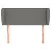 VidaXL Headboard with Ears Dark Grey 103x23x78-88 Cm Fabric3116995