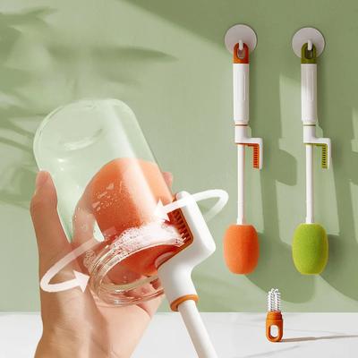 3 In 1 Multifunctional Bottle Brush, Baby Pacifier, Straw, Small 360 Degree Rotating Cup, Kitchen Cleaning Tool