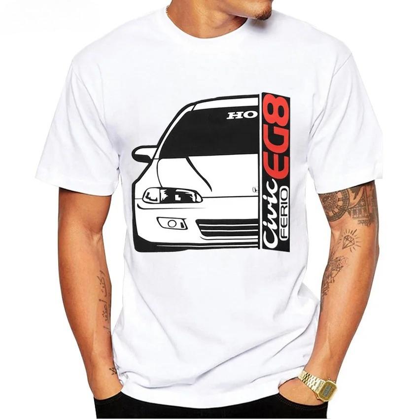 

Hip Hop Japan Style Men Short Sleeve JDM Mugen Power T-Shirt Honds Civic Type R EG EK Car Classic T shirts Boy Casual White Tees XL