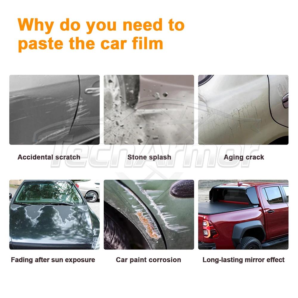 For Toyota Hilux GR Sport 2022-2025 TPU Car Headlight Protective Film Transport & Smoke Anti-Scratch Auto External Accessories