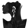Boucles d'oreilles irrégulières liquides pour femmes, boucles d'oreilles pendantes en métal à géométrie exagérée, bijoux de créateur, accessoires de fête pour femmes, cadeaux