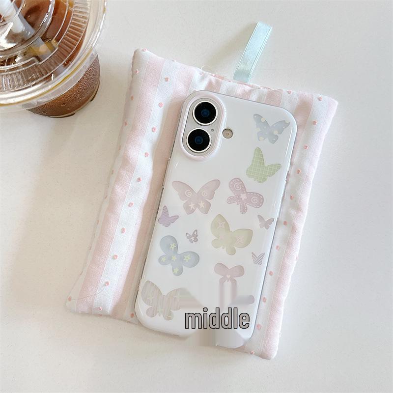 Colorful Butterfly Stand Case for iPhone 17/16 Pro Max/15/14 - Summer Edition