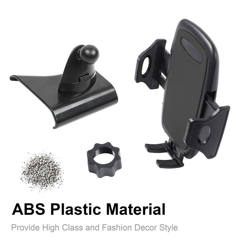 BAWA Car Adjustable Mobile Phone Holder GPS Stand Braket Mount Accessories For Jeep Wrangler JL JT 2018 2019 2020 2021 2022 2023