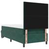 Box Spring Bed with Pillow Dark Green 200 x 80 cm Velvet