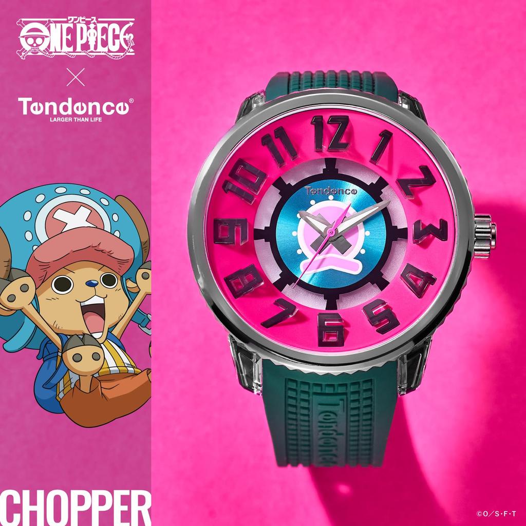 ONE PIECE Collaboration Watch Chopper Model Quartz 10 ATM Water Resistant Mineral Glass Pink Dial TY532026 Unisex [TENDENCE] [Authentic]