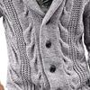 Men Sweater Jacket Cotton Blend Button Closure Long Sleeve Fashion Cardigan Sweater