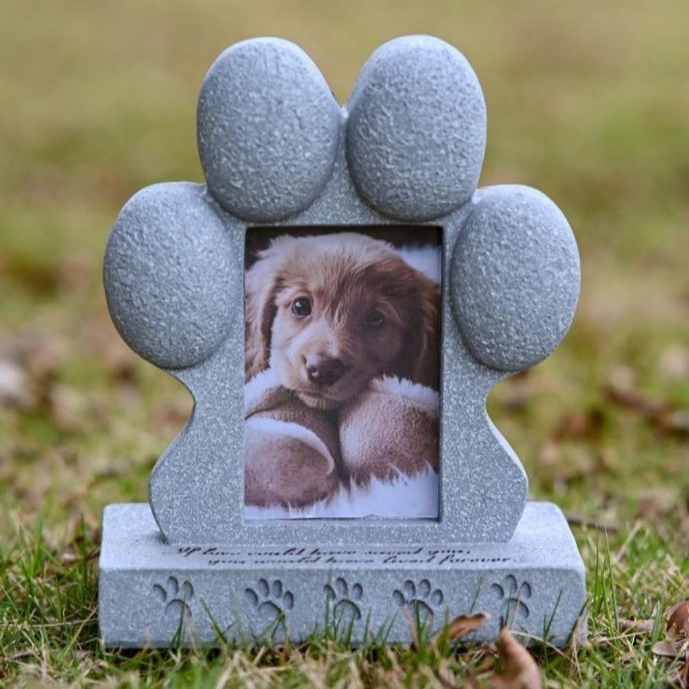 Pfotenabdruck Design Haustier Grabstein Harz Hund Opfer Grabstein Hund Grabstein Haustier Verlust Gedenken