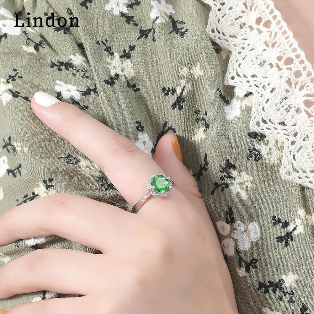 Lindon Clasic din aliaj de cupru Inel cu zircon Bijuterii pentru dama Cadou de petrecere de promisiune de nuntă