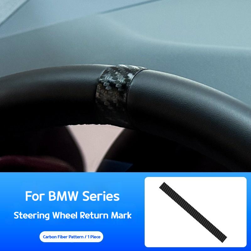 Pro BMW řady 3 5 G20 G60 X3 X5 G45 G05 auto Kůže Štítek pro zarovnání volantu dekorativní nálepka Interiérové doplňky