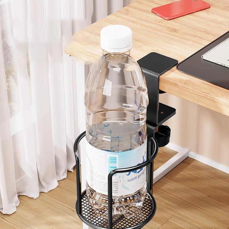 2 In 1 Desk Cup Holder With Headphone Hanger Holder, Anti-Spill Cup Holder-360Degree Rotation Stand Hook Suitable For Coffee Mups