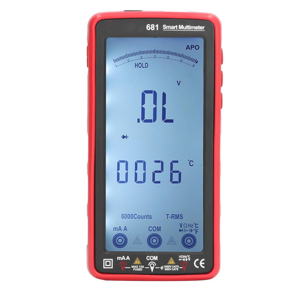 NCV Berührungsloses Multimeter Anti-Burning Automatisches LCD Vollbild Intelligentes Multimeter Volt Amperemeter