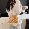 Woven Straw Bag Women's Summer Versatile New Fashion Niche Messenger Bucket Bag Seaside Beach Bag