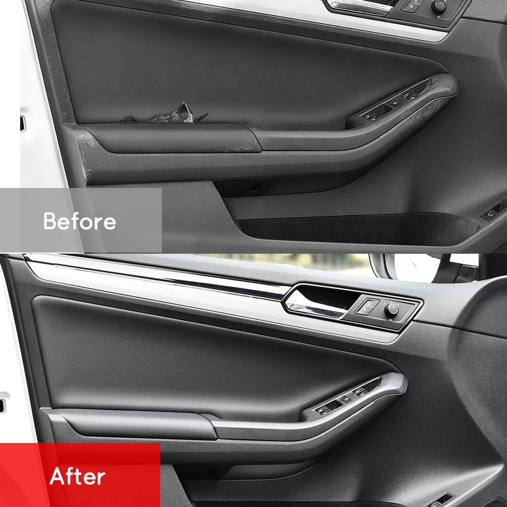 Volkswagen Jetta Sagitar (2015-2018) Interior Door Panel & Armrest Leather Upgrade